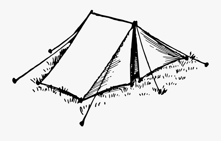 Tent - Tent Black And White Clipart, Transparent Clipart