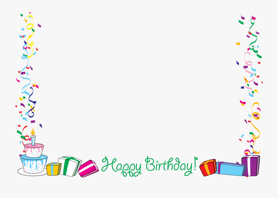 Happy Anniversary Border Clip Art - Happy Birthday Border Png, Transparent Clipart