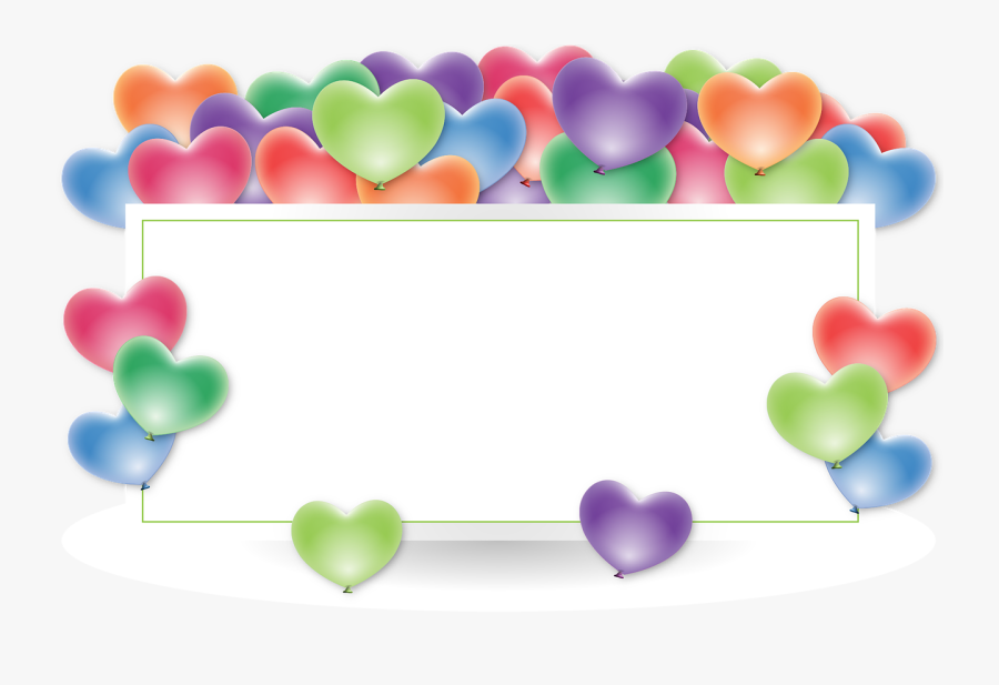 Frame, Border, Holder, Balloons, Anniversary, Heart - Happy Marriage Anniversary Png, Transparent Clipart