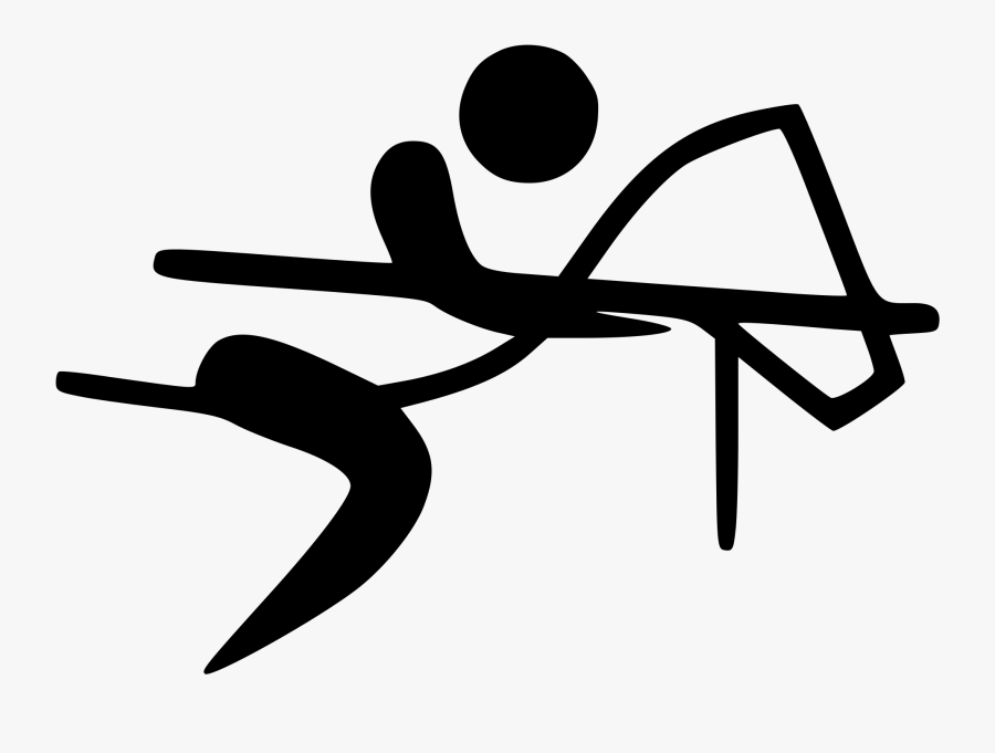Tent Pegging Pictogram - Olympic Horse Riding Logo, Transparent Clipart