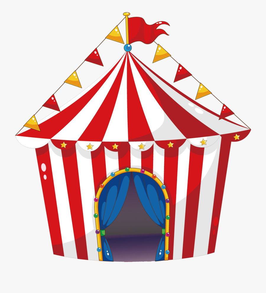 Tent Circus Carnival Illustration - Transparent Circus Png, Transparent Clipart