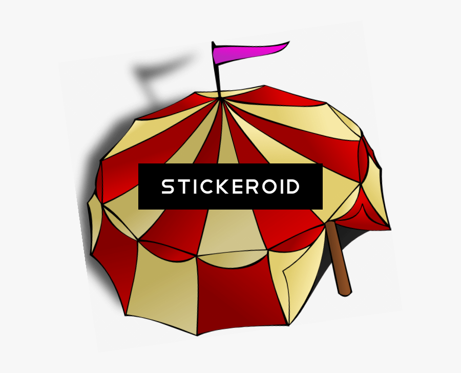 Circus Tent View From Top - Circus Tent Clip Art, Transparent Clipart