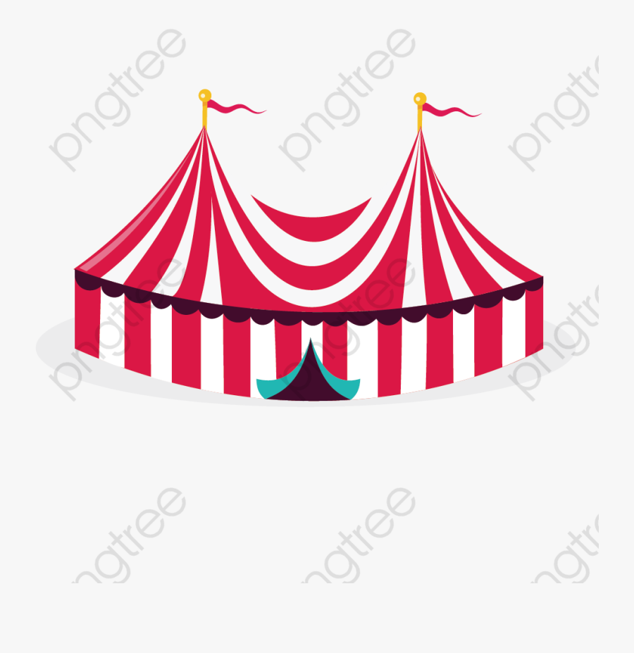 Tent Clipart Color - Transparent Background Circus Tent Transparent, Transparent Clipart