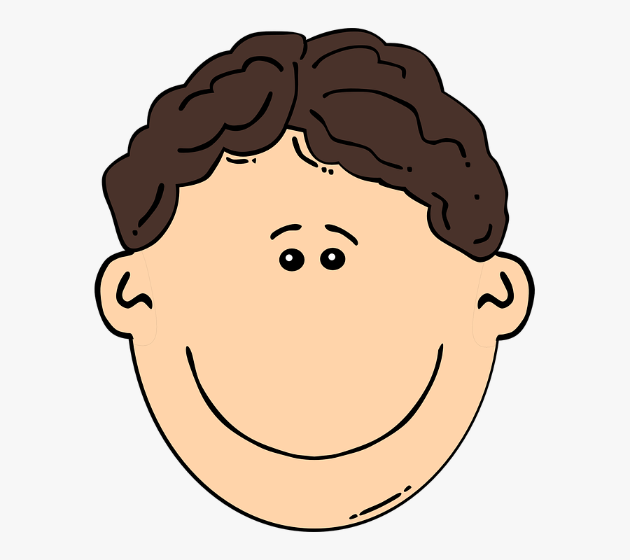 Brown Man Nose Clipart - Sad Boy Face Clipart, Transparent Clipart