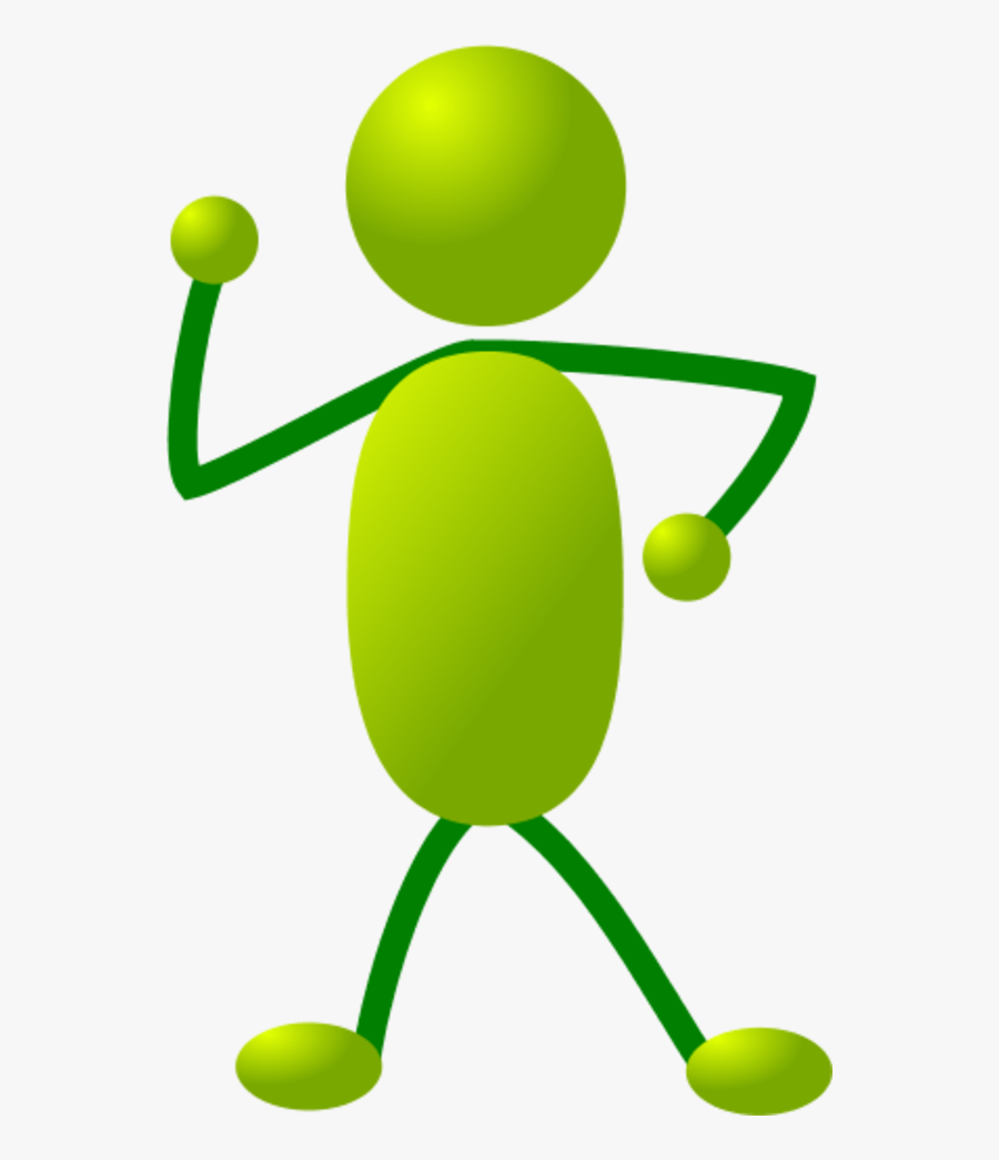 Stick Man Figure Dancing - Self Reflection Clip Art, Transparent Clipart