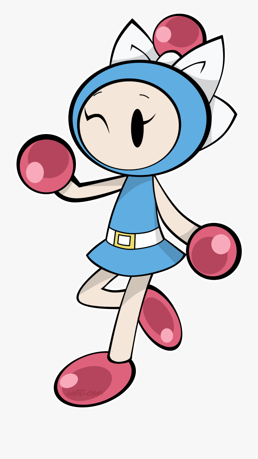 Super Bomberman R Pink Nose Clip Art Smile - Aqua Super Bomberman R, Transparent Clipart