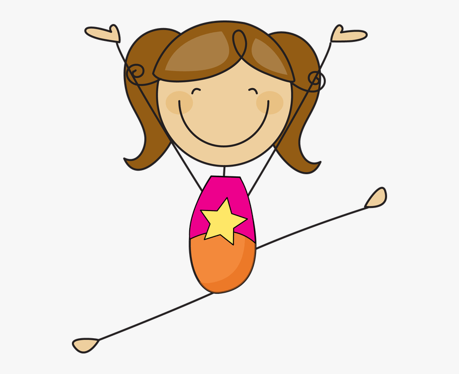 Transparent Little Kid Clipart - Stick Figure Girl Clipart, Transparent Clipart