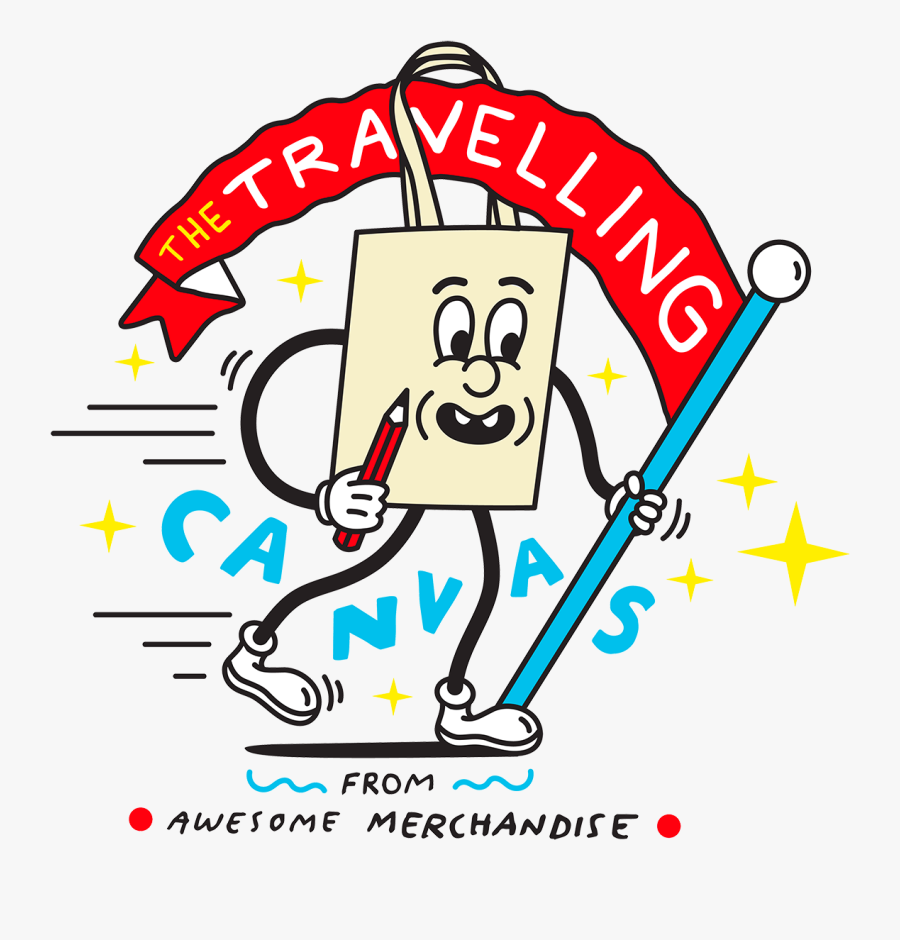 The Travelling Canvas Here, Transparent Clipart