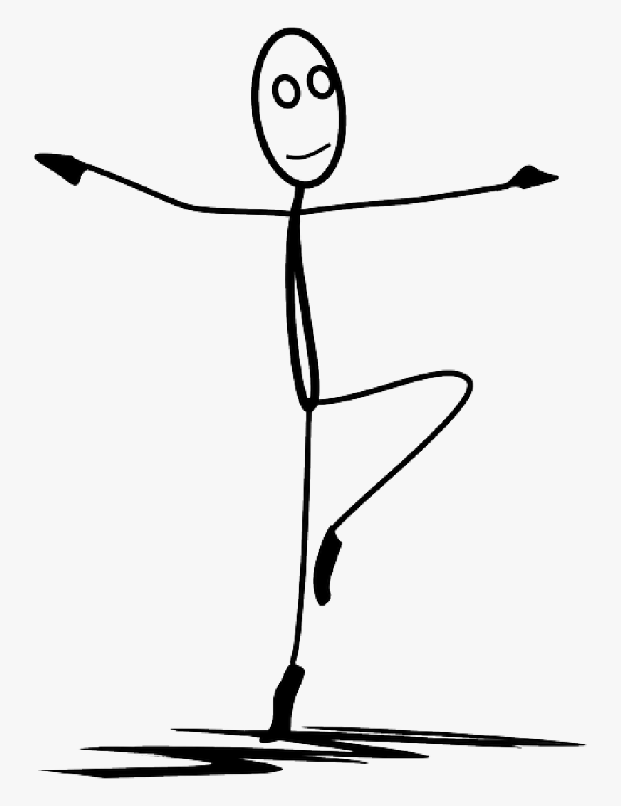 Stickman Dance, Transparent Clipart