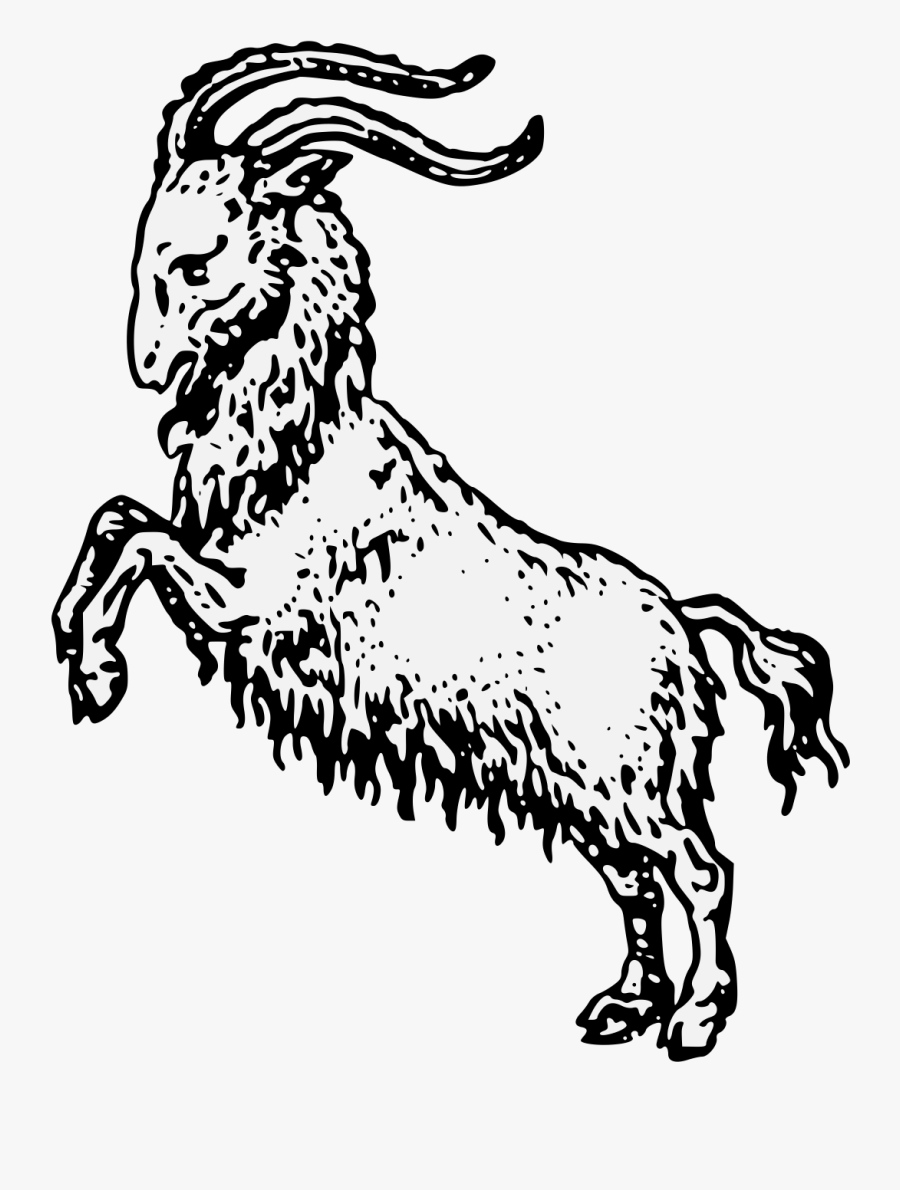 Goat Heraldry, Transparent Clipart