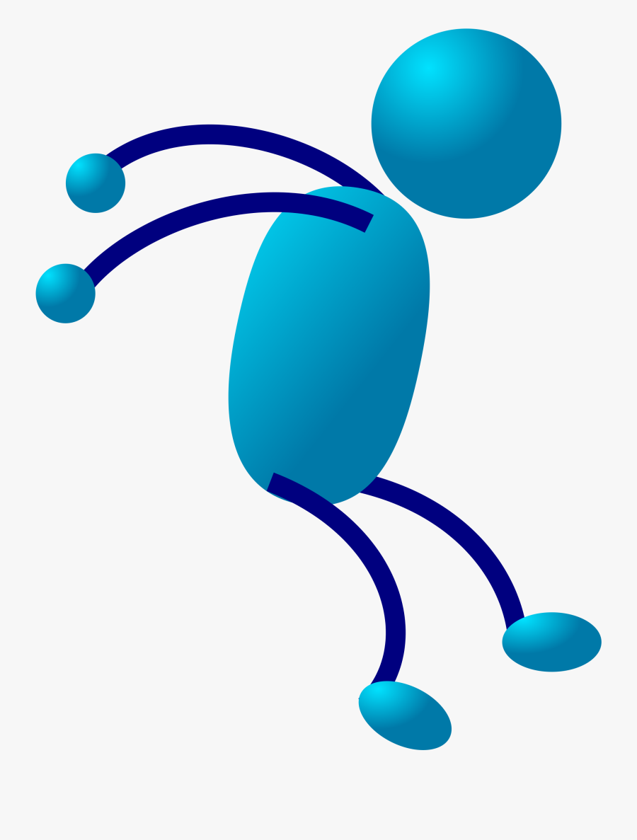 Artwork,line,stick Figure - Stick Man Running, Transparent Clipart