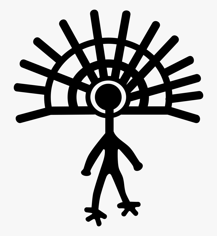 Police Stick Figure Clipart, Vector Clip Art Online, - Petroglyph Man, Transparent Clipart