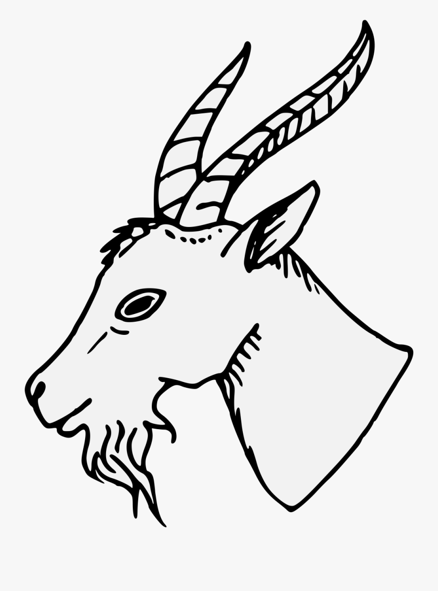 Details Png Goats Heraldry - Heraldry Goat Head, Transparent Clipart