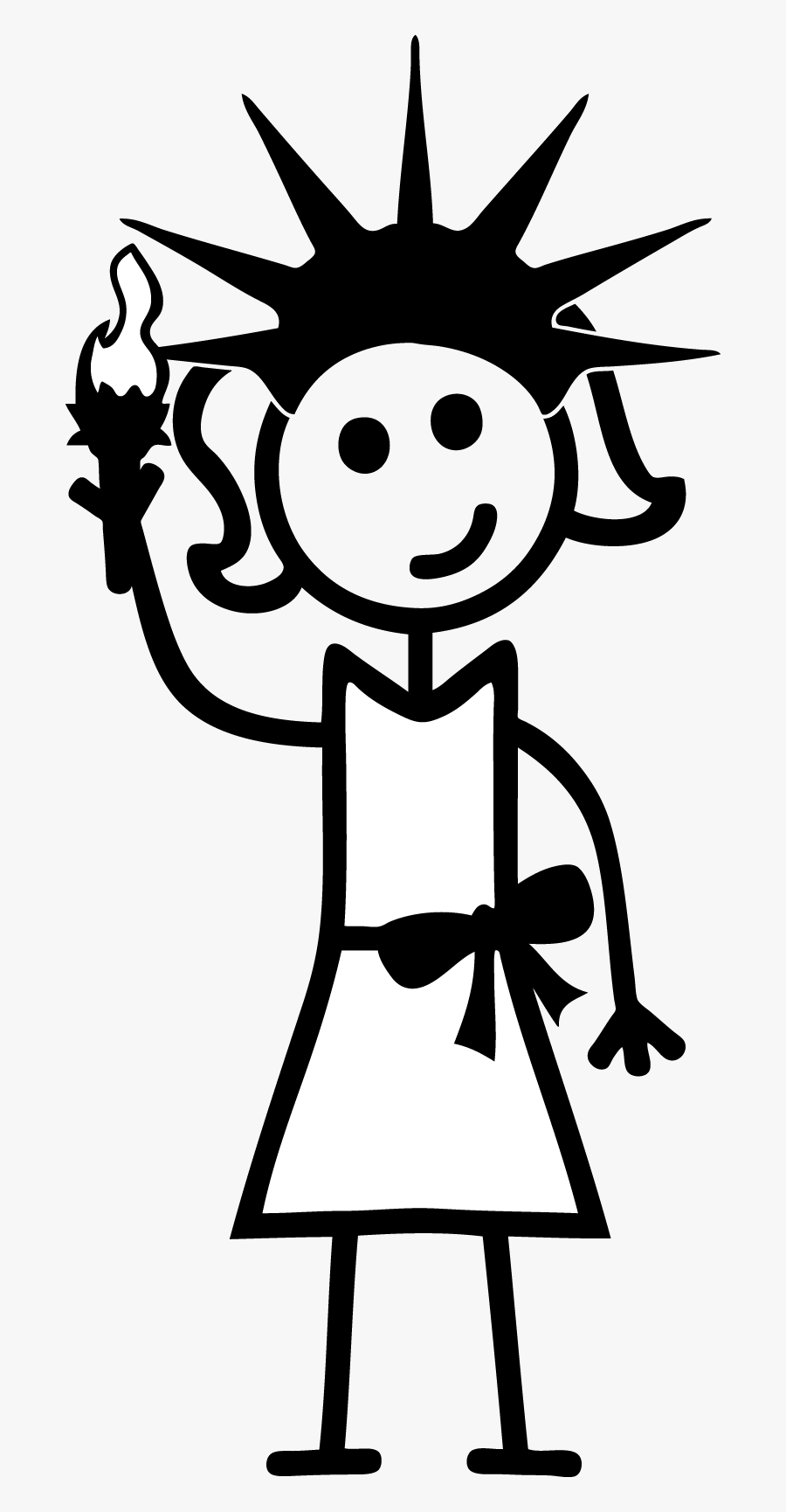 Transparent Stick Family Png - Girl Stick Figure Png, Transparent Clipart