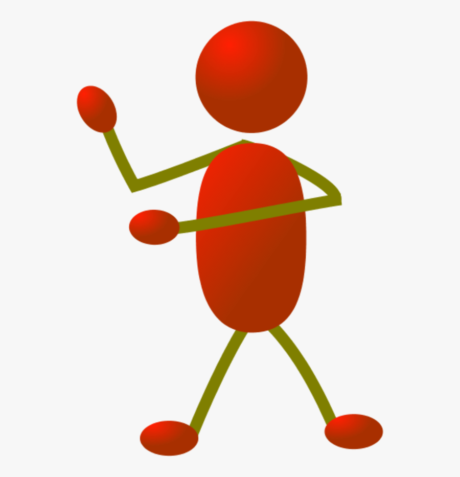 Stick Man Figure Using Arms - Stick Figure, Transparent Clipart