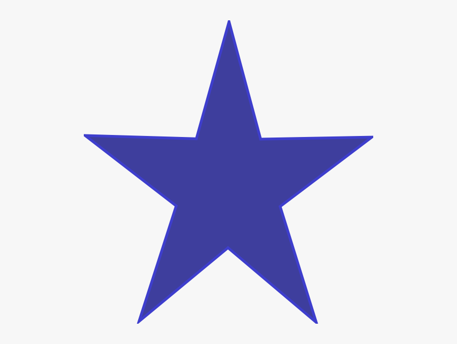 Western - Star - Clip - Art - Blue Star Png, Transparent Clipart