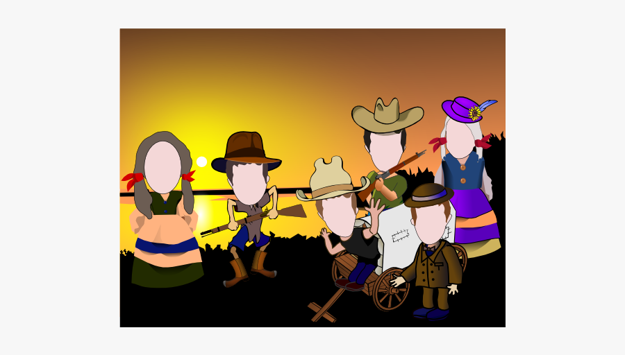Cowboy Face In A Hole, Transparent Clipart
