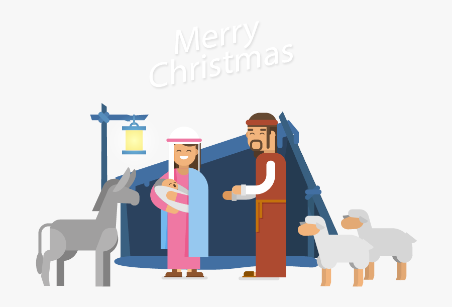 Nativity Of Christmas Day Jesus Png Free Photo - Cartoon, Transparent Clipart