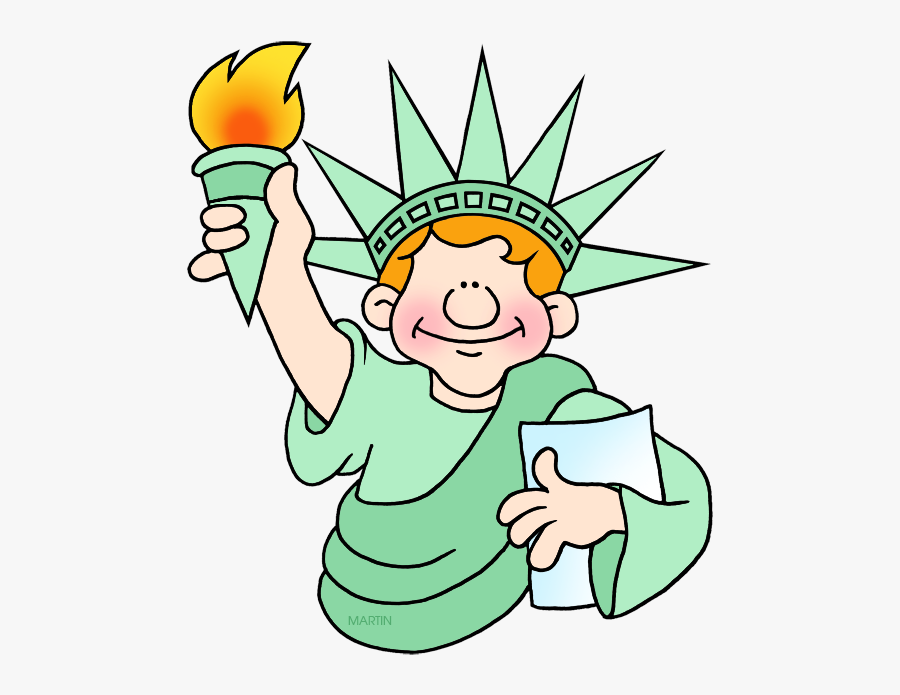 Statue Of Liberty Costume - Clipart Philip Martin New York, Transparent Clipart