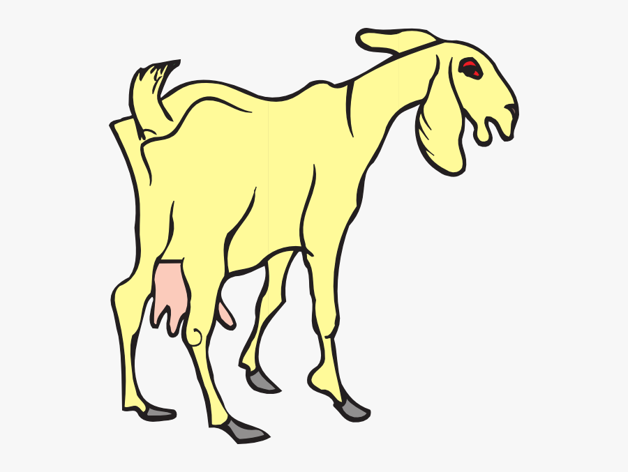 Yellow Goat, Transparent Clipart
