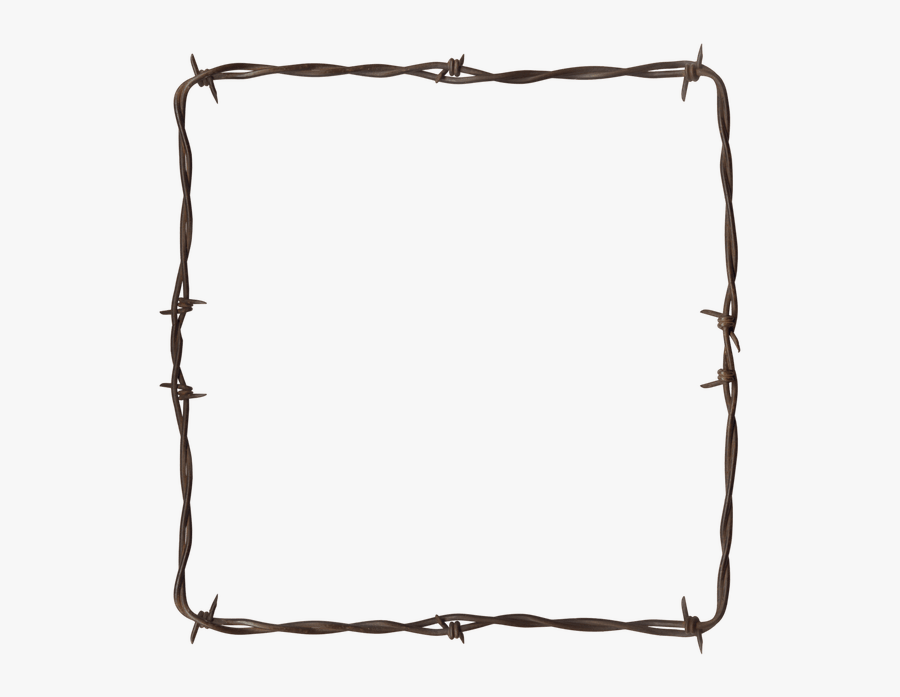 Western Border Clipart - Barbed Wire Border Png, Transparent Clipart
