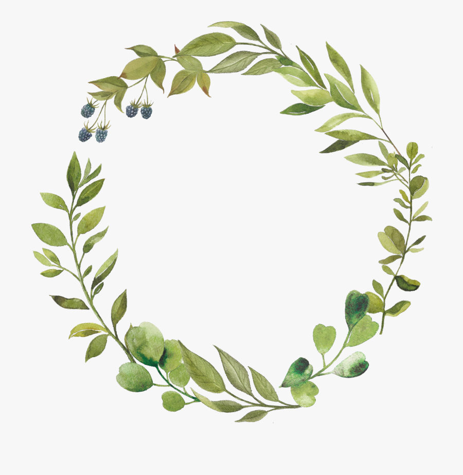Transparent Leaf Wreath Png - Botanical Wreath Download Free, Transparent Clipart