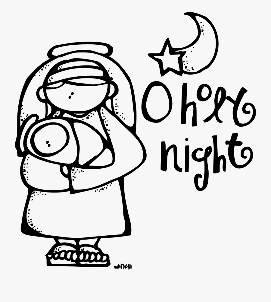Lds Clipart Nativity - Oh Holy Night Drawing, Transparent Clipart