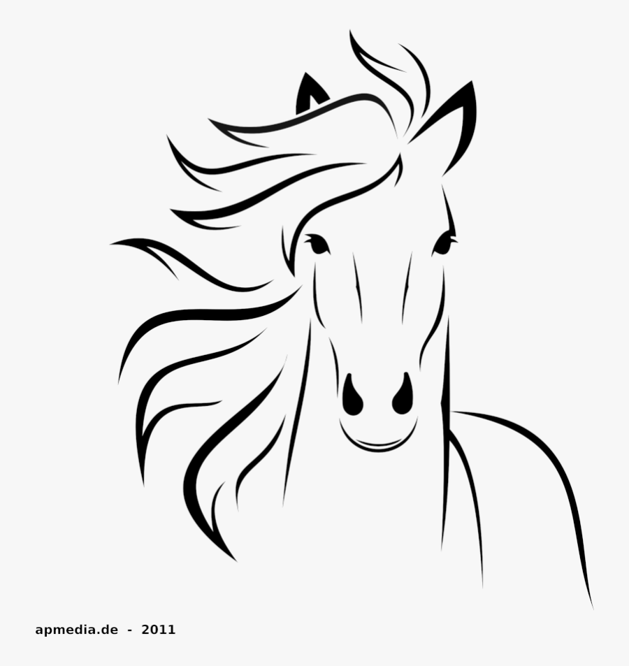 Goat Clipart Horse Drawing Easy Cliparts Cartoons Transparent - Simple Horse Drawing, Transparent Clipart