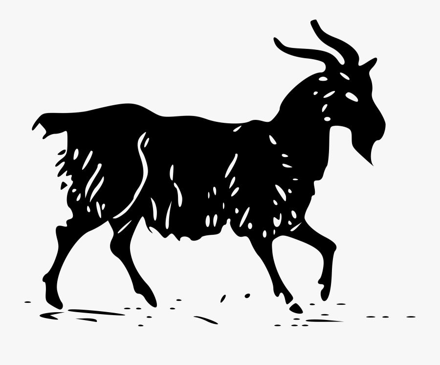 Goat - Siluet Kambing, Transparent Clipart