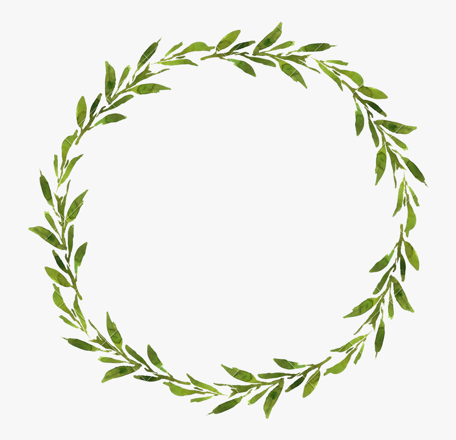 Clip Art Greenery Wreath Png - Green Wreath Clip Art, Transparent Clipart