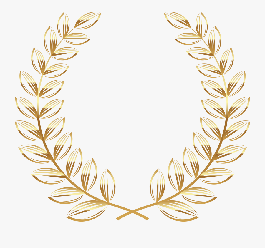 Wreath Clipart Gold - Transparent Laurel Wreath Png, Transparent Clipart