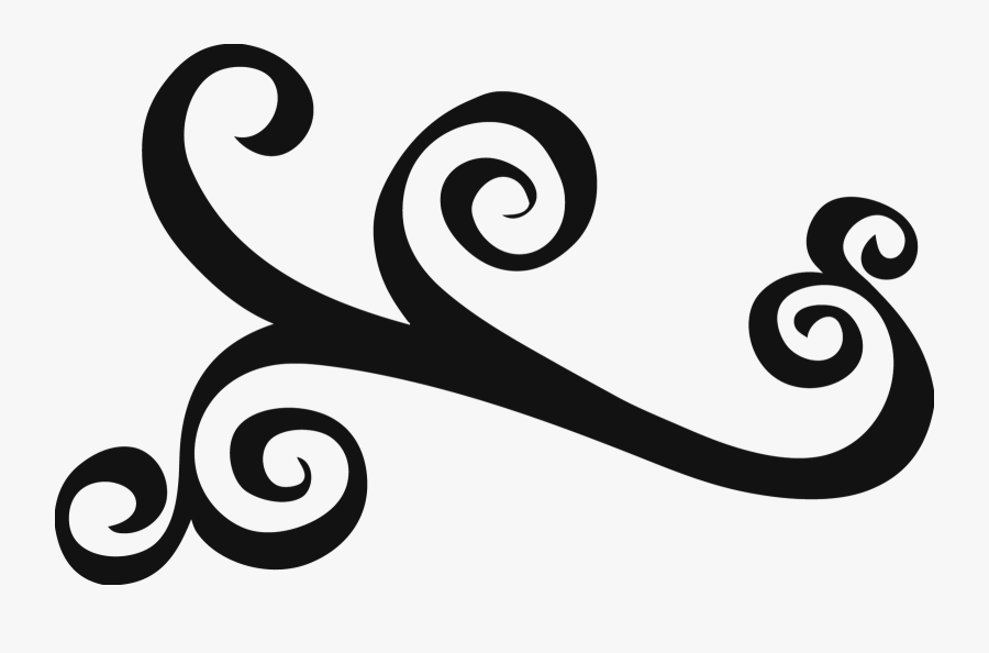 Simple Filigree Scroll Designs - Swirl Design Clipart, Transparent Clipart