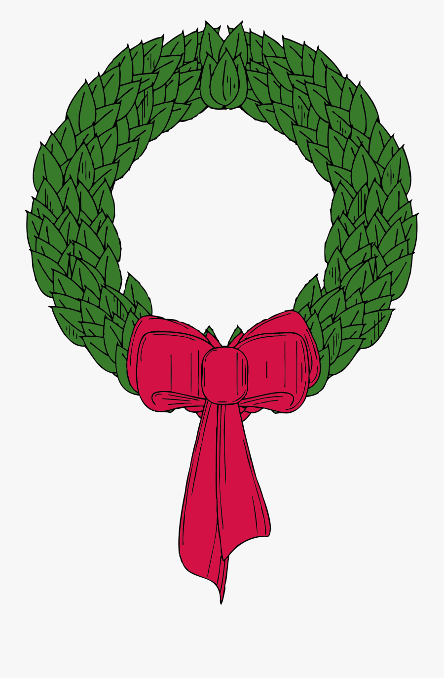 Christmas Wreath - Clip Art Christmas Wreath, Transparent Clipart