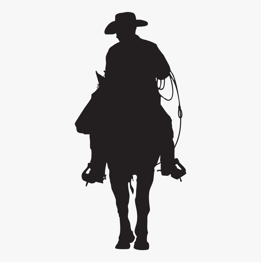 Cowboy Silhouette Png, Download Png Image With Transparent - Cowboy Silhouette Png, Transparent Clipart