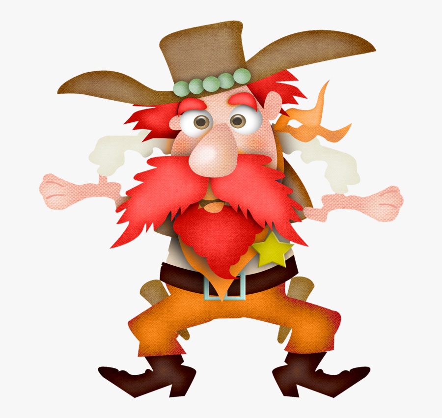 Cowboy E Cowgirl - Cartoon, Transparent Clipart