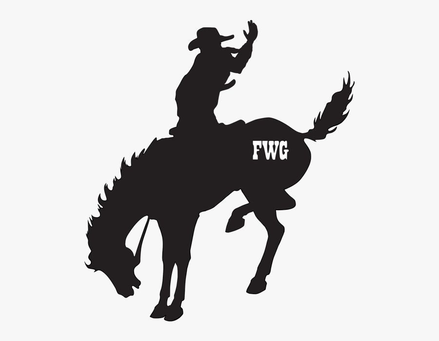 Rodeo Silhouette, Transparent Clipart