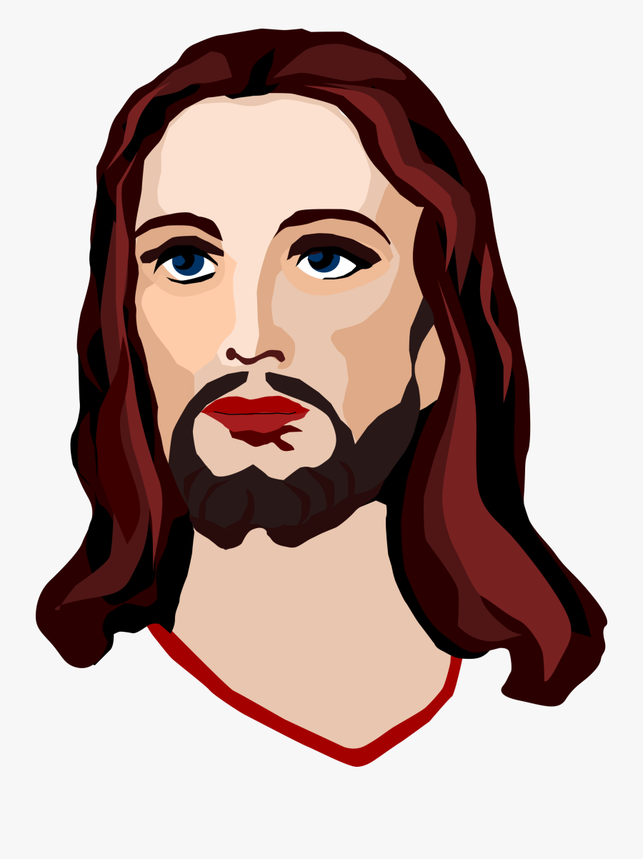 Jesus Clip Art Black And White Free Clipart Images - Jesus Face Transparent Background, Transparent Clipart