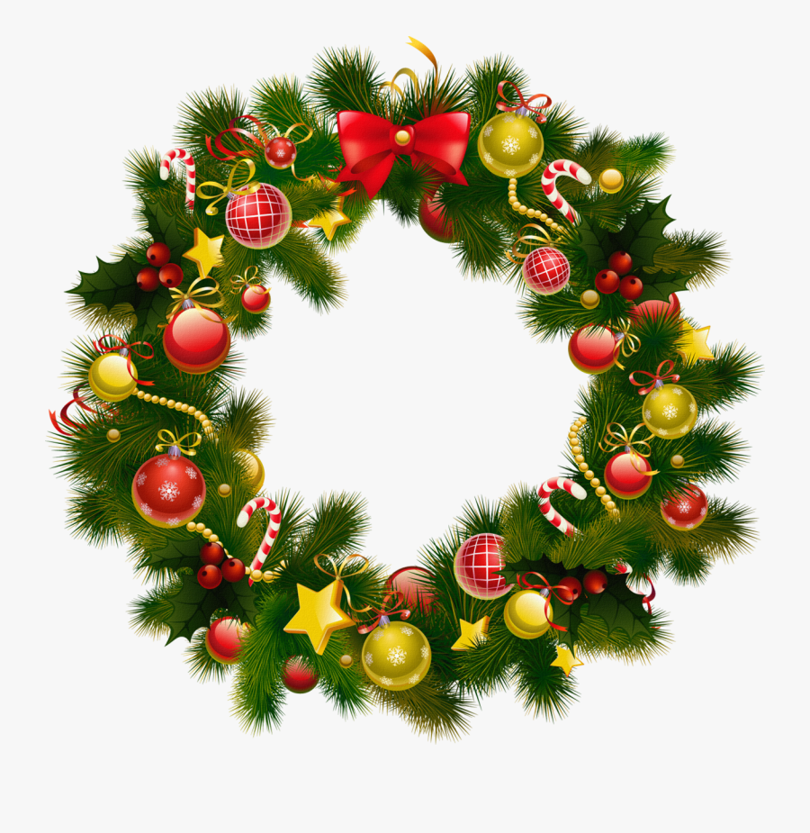 Christmas Wreath Clip Art Christmas Moment - Happy Christmas Wallpaper 2017, Transparent Clipart