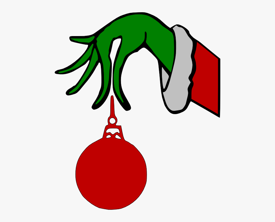 Grinch Arm Holding Ornament Svg , Free Transparent Clipart - ClipartKey.