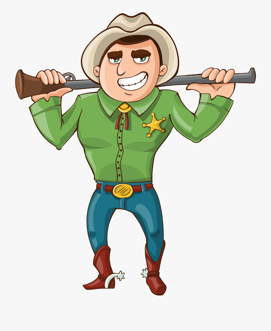 Collection Of Sheriff - Cartoon Sheriff No Background, Transparent Clipart