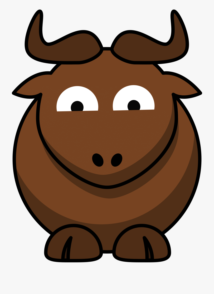 Western Clipart Free Graphics Images - Cartoon Gnu, Transparent Clipart