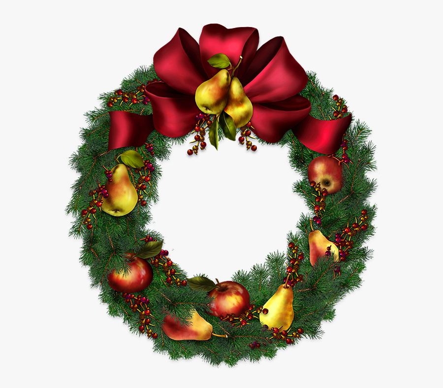 Christmas Wreath Transparent Clipart Picture - Merry Christmas Guilanda Png, Transparent Clipart