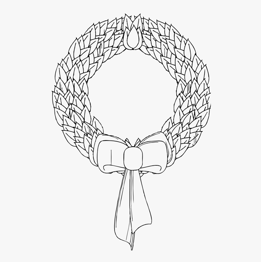 Christmas Wreath Black White Xmas 111px - Holiday Clip Art Png Black And White, Transparent Clipart