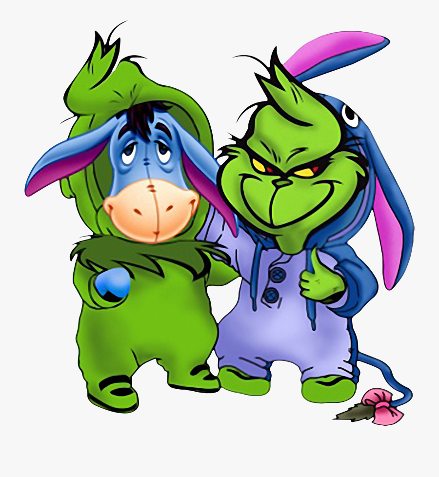 Best Friends Eeyore And Grinch Shirt, Sweater, Hoodie, - Eeyore And Grinch, Transparent Clipart
