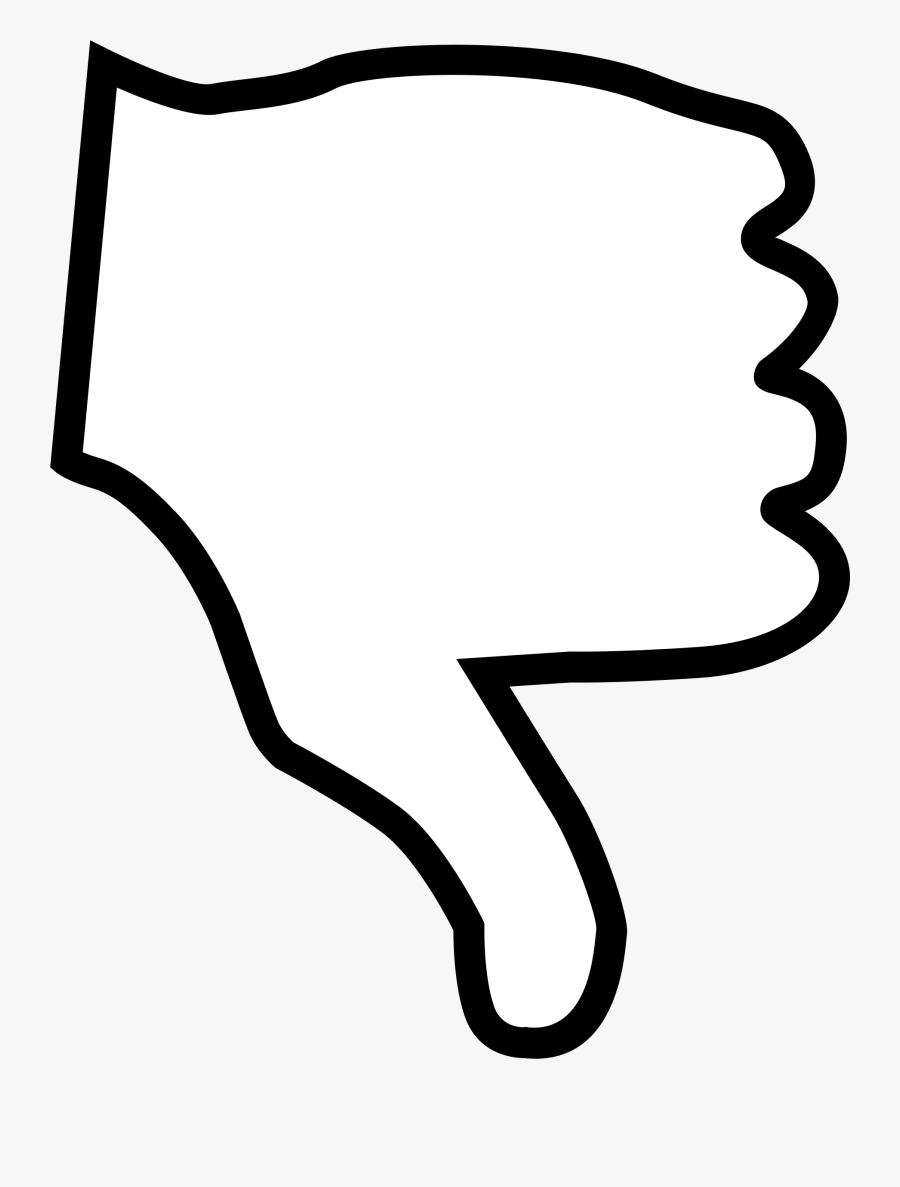 Thumbs Down - Easy To Draw Thumbs Down, Transparent Clipart