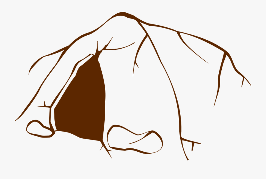 Rpg Map Symbols Cave Entrance 2 - Cave Clipart Black And White, Transparent Clipart