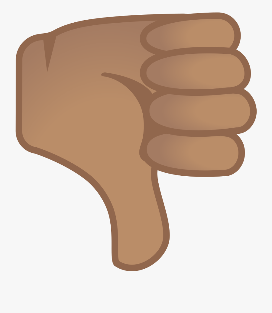 Thumbs Medium Skin Tone - Emoji Thumbs Down .png, Transparent Clipart