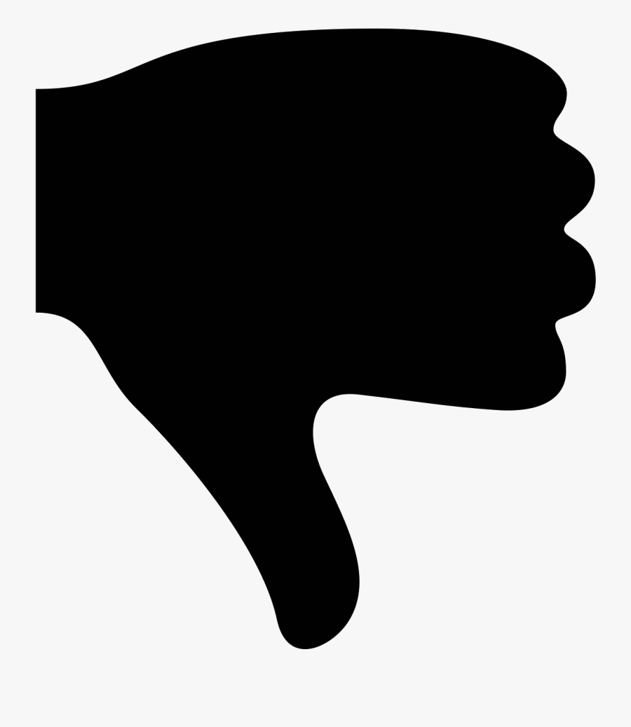 Modern Thumbs Up And Thumbs Down Icons Eps Vectors - All Black Thumbs Down, Transparent Clipart