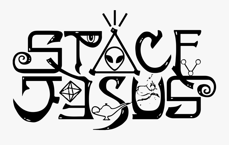 Space Jesus Logo, Transparent Clipart