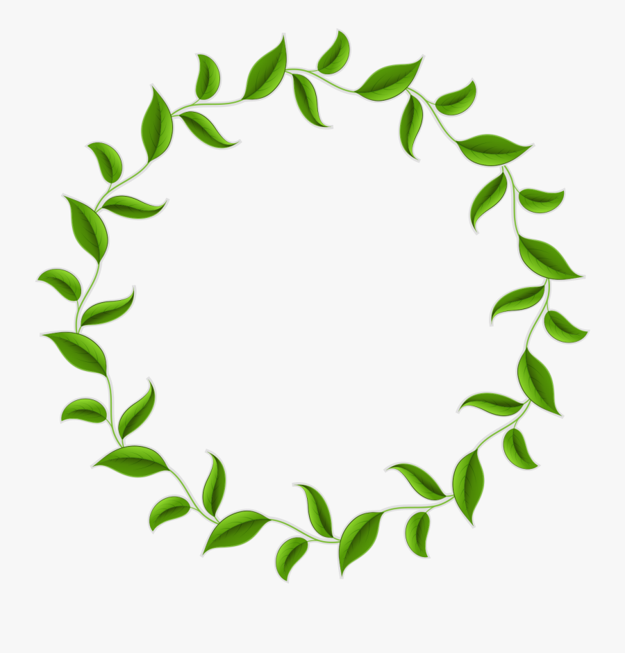 Clipart Circle Wreath - Leaf Circle Border Png, Transparent Clipart